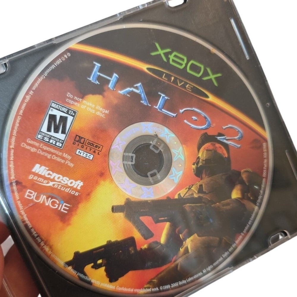 Microsoft Original Xbox 2004 Halo 2 - No Case - USED & TESTED WORKING | C1